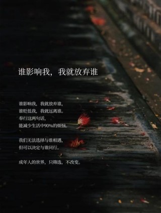 经典励志说说，适当的放弃，是人生优雅的转身
