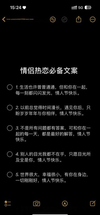 适合情侣文案的句子