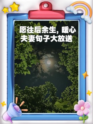 夫妻情话短句暖心句子（夫妻情话短句暖心句子大全）