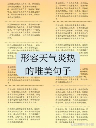 关于夏天的优美句子