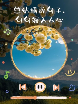 经典句子句句精辟，经典句子，句句精辟，字字珠玑。