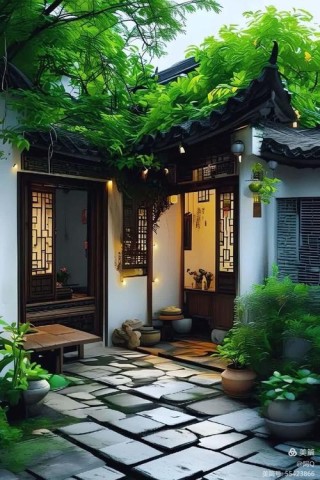 庭院深深融融月