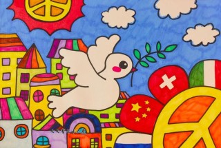 用绘画祈愿和平