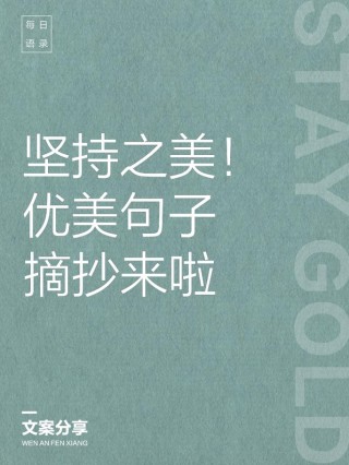 关于坚持的励志句子，坚持的力量，励志之路上永不放弃的勇气。