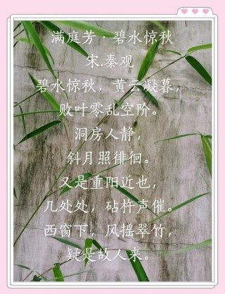 闲情逸致对清秋