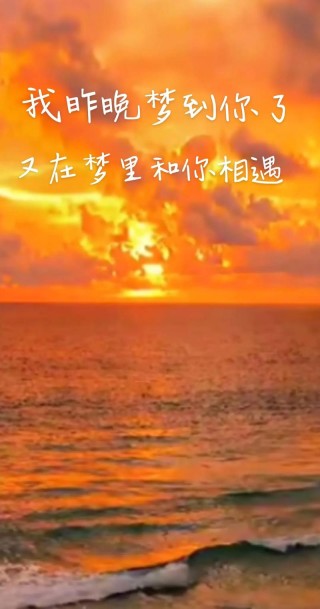 天天想你，夜夜盼你，盼着你能来到我的梦里
