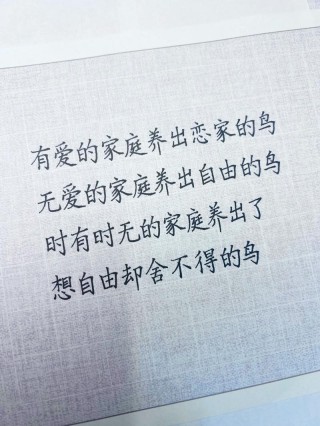 有一种大爱，不用说出来