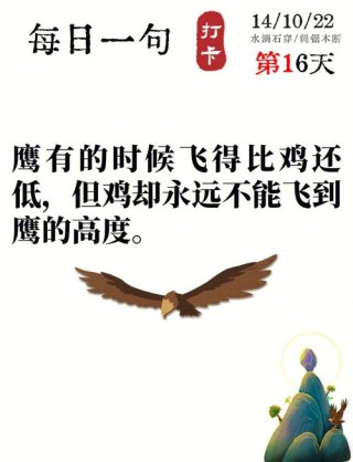 掌声 一地落英！（鹰之励志句精选）