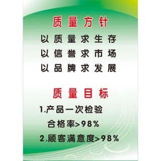 车间品质管理生产标语，保质保量