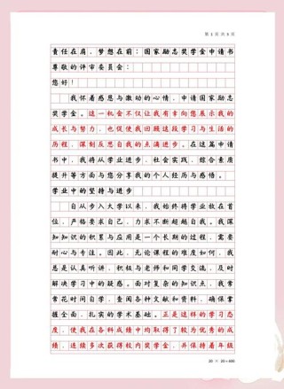 国家励志奖学金理由