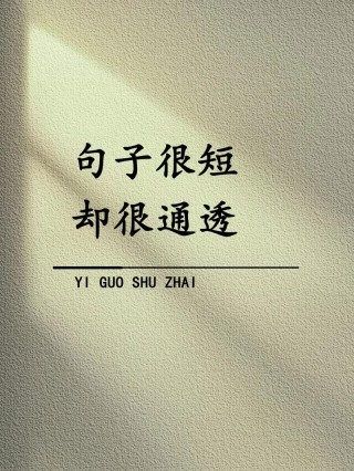 句子迷经典语录短句，句子迷经典短句语录