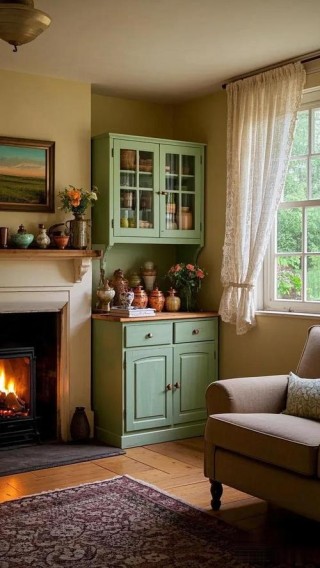 美国太太的家，朴素的乡村风格布置，每天的生活都充满仪式感