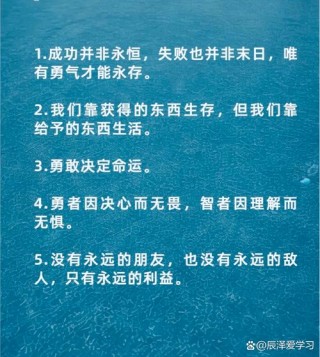 中外名人哲理语录集锦：经验、理论
