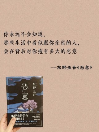 东野圭吾惊艳神作——《恶意》