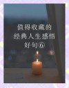 充满魅力的人生感悟短句，句句触动人心，推荐阅读！