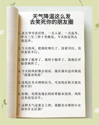 适合天冷发的搞笑文案