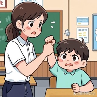 动漫中这位老师用爱去教育学生，学生十分感动，然后把老师捅死了