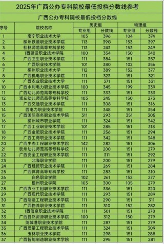 广西历史类205分能上什么学校2025（好大学有哪些）