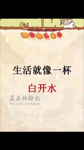 生活就像一杯白开水