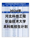河北科技工程职业技术大学各专业2026在湖北招生人数、录取分数线（附：招生计划表）