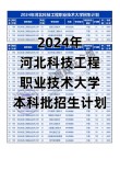河北科技工程职业技术大学各专业2026在湖北招生人数、录取分数线（附：招生计划表）