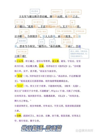 《世说新语》原文 译文