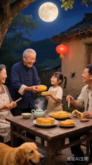 中秋佳节：明月当空，家人相伴，温馨团圆的幸福时刻