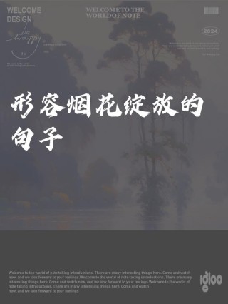 关于烟花的句子70条经典语录大全
