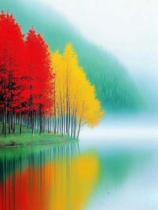 秋色斑斓，荡漾幽幽的芬芳