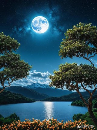 明月清风照夜眠，星河皎洁伴梦归