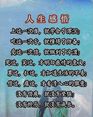 经典人生感悟，经典人生感悟，珍视当下，感悟人生