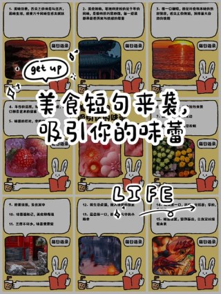 美食之旅，一日三餐的唯美句子