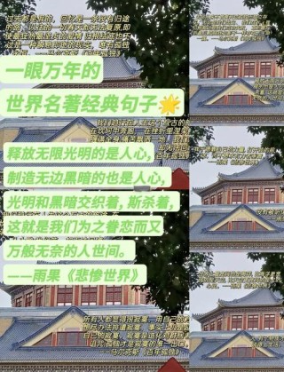 世界10大小说名著经典名句汇编，感悟万千人生，追寻名著思想光芒