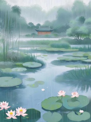 30首夏雨诗词，半夏听雨声，凉意入心来