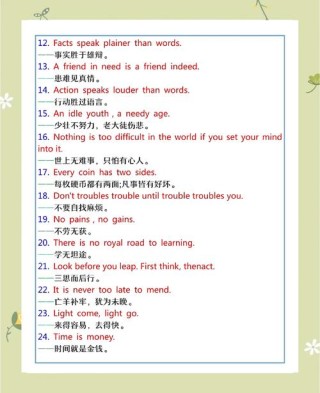 英语名言警句简短，简短英语名言警句精选