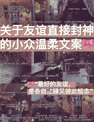 干净又纯粹的友谊文案