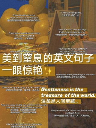 很有意境的英文绝美句子+翻译，装高雅时可以用用
