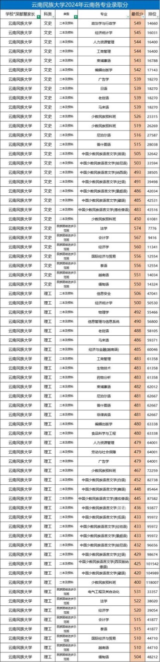 云南民族大学数据科学与大数据技术专业排名怎么样？好不好