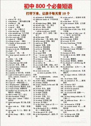 初中语文短语精选题
