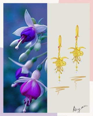 从古风插画中欣赏古代珠宝的美，这才是巧夺天工的设计，自然之美