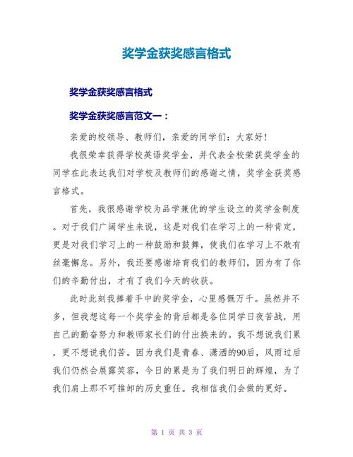 国家励志奖学金获奖感言（10）  第1张