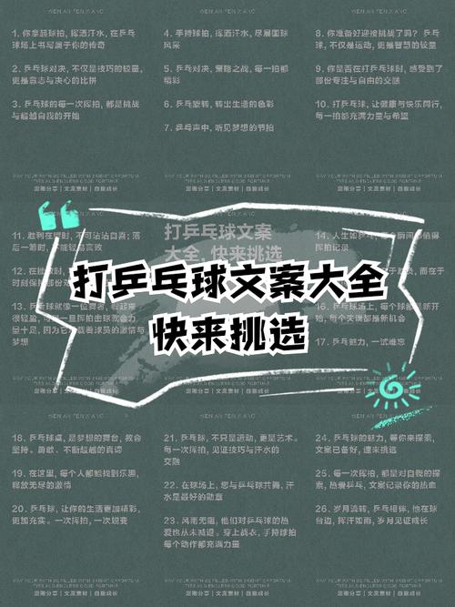 打乒乓球励志的句子(打乒乓球励志的句子短句) 第1张 打乒乓球励志的句子(打乒乓球励志的句子短句) 第1张