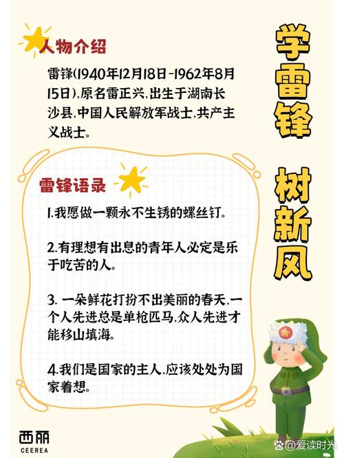 雷锋生平简介 第1张 雷锋生平简介 第1张