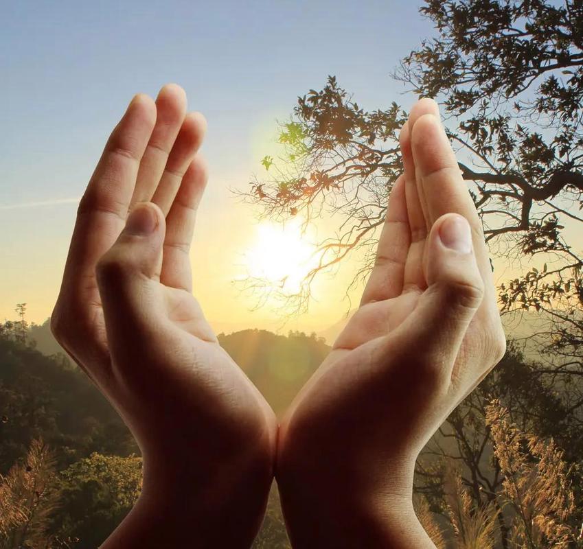 手掌与天空  第1张