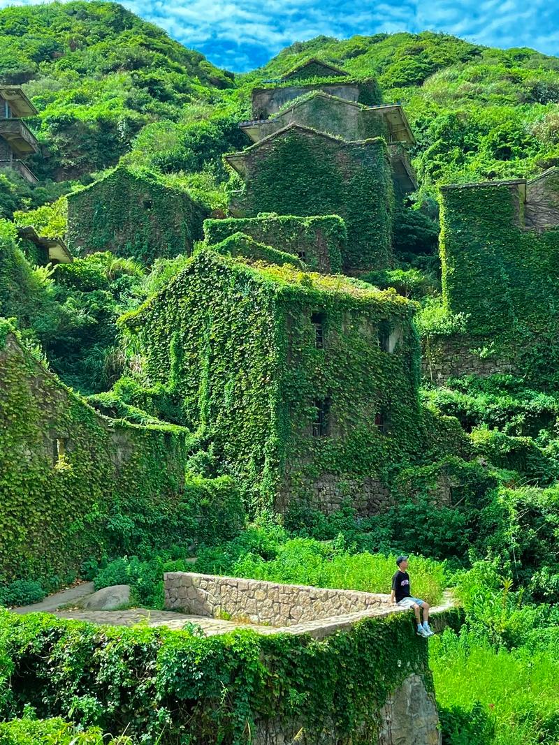 隐在绿野中的村庄  第1张