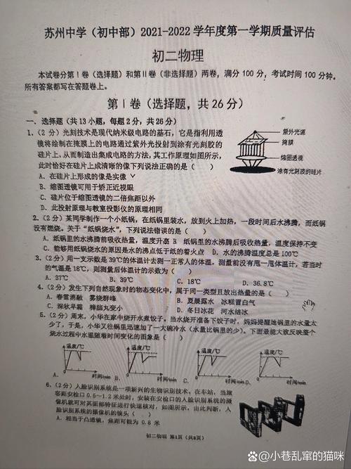 忆初二,物理高巍 第1张 忆初二,物理高巍 第1张