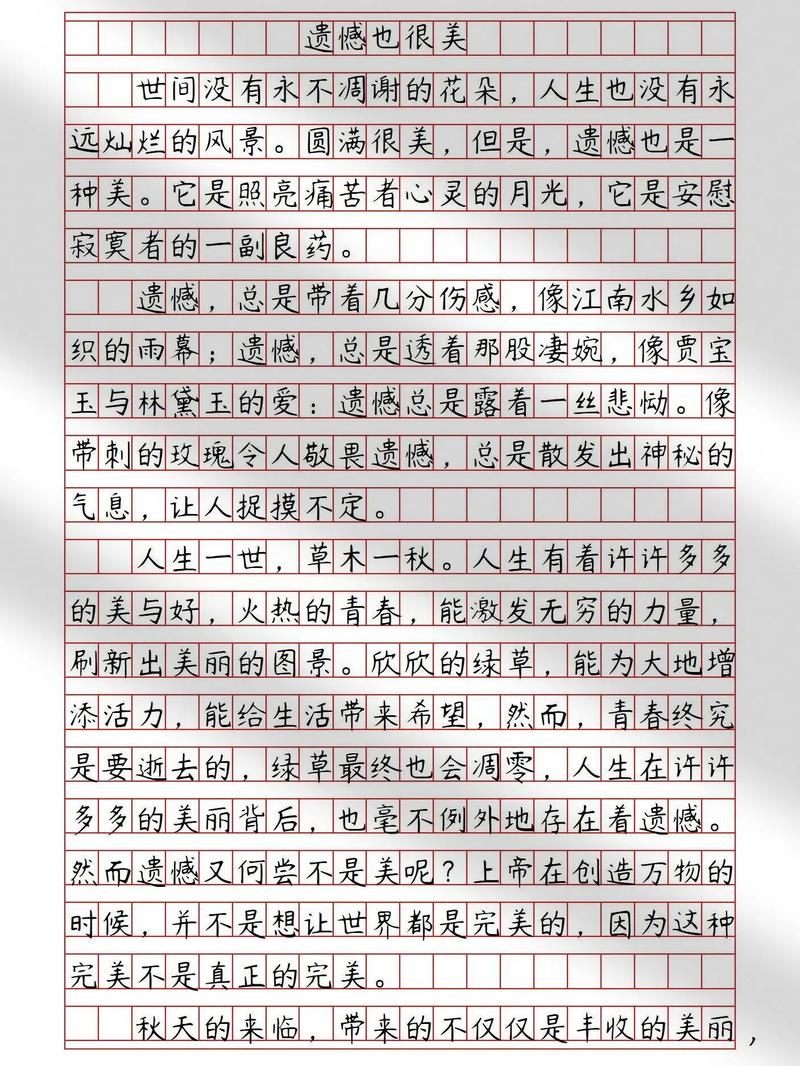 遗憾，也很美  第1张