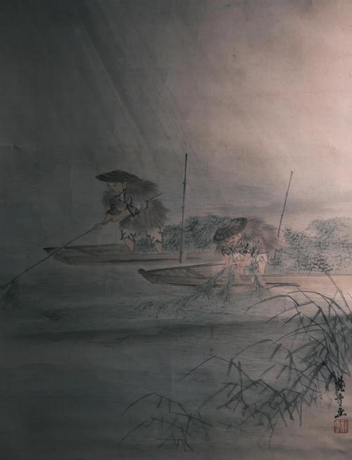 雨中斗笠情  第1张