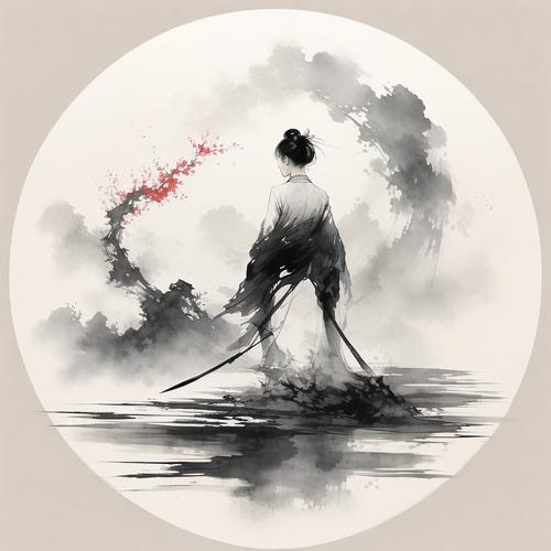 让心事淡淡的飘逝于素笺水墨  第1张