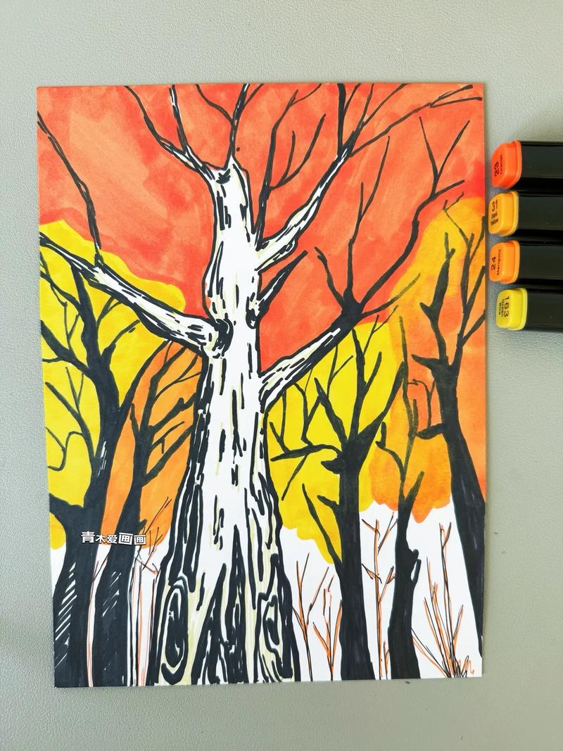 儿童画教程|秋季趣味线描课程《热闹的森林》 第1张 儿童画教程|秋季趣味线描课程《热闹的森林》 第1张